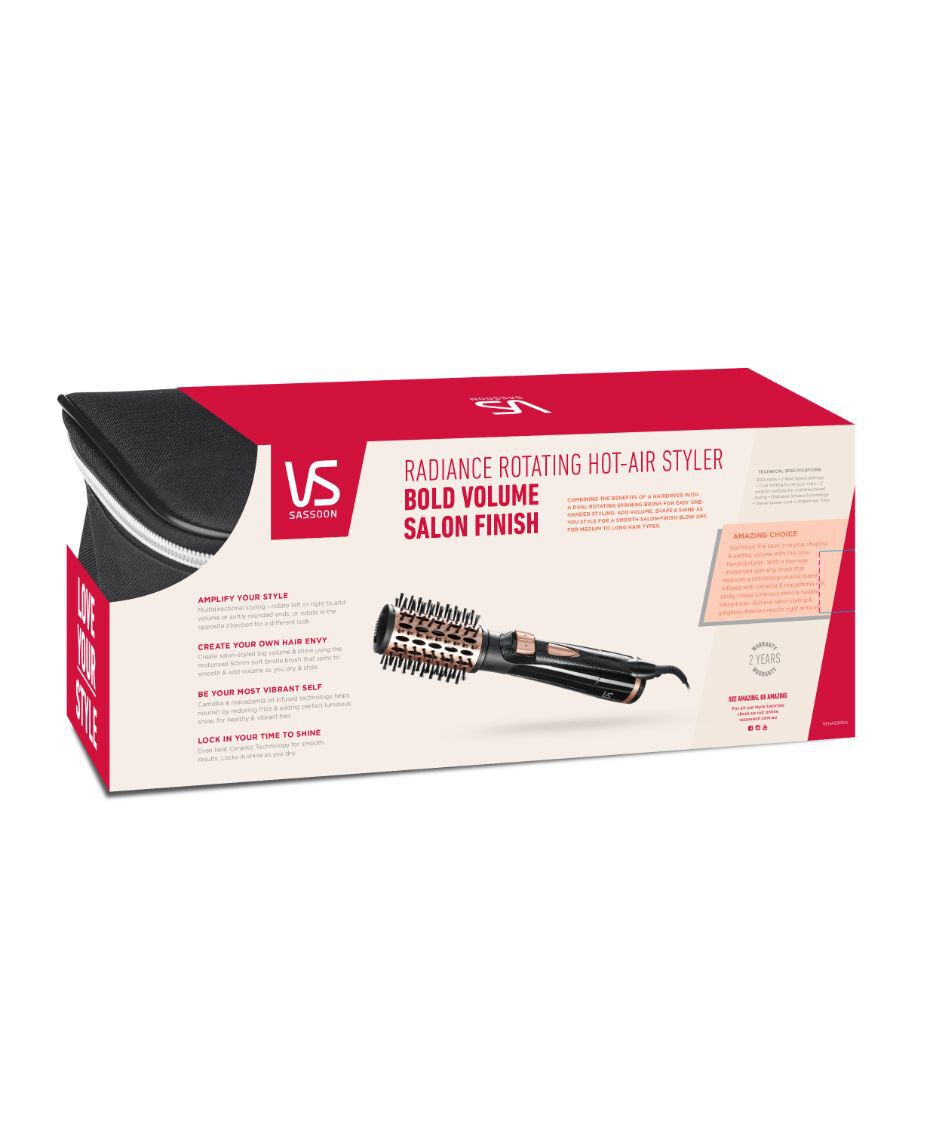 VS Sassoon Radiance Rotating Hot Air Styler Shaver Shop